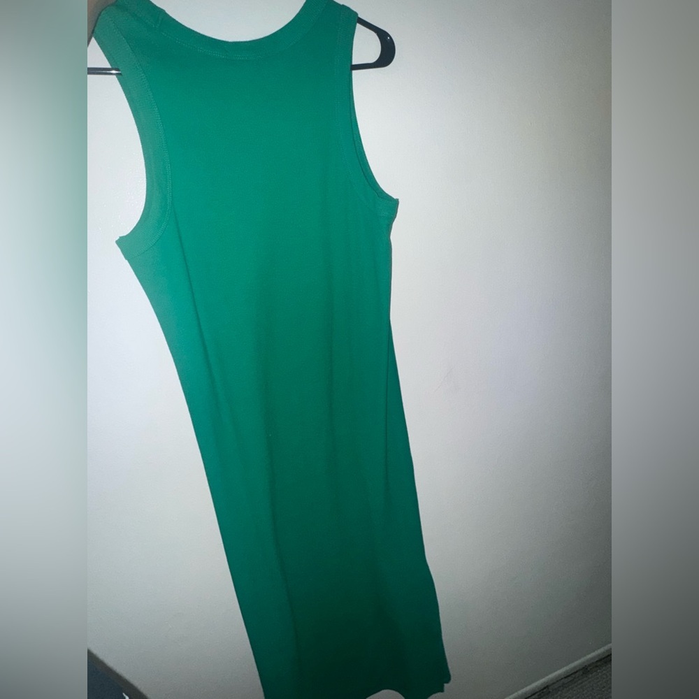 Chic Emerald Sleeveless Tank Dress